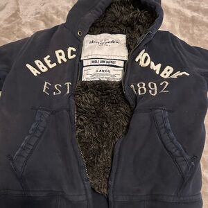 Abercrombie & Fitch Blue Wolf Jaw Jacket